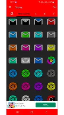 Colorful Nbg Icon Pack Free android App screenshot 3